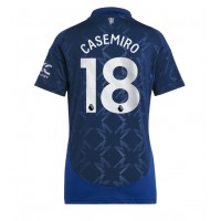 Maglie da calcio Manchester United Casemiro #18 Seconda Maglia Femminile 2024-25 Manica Corta